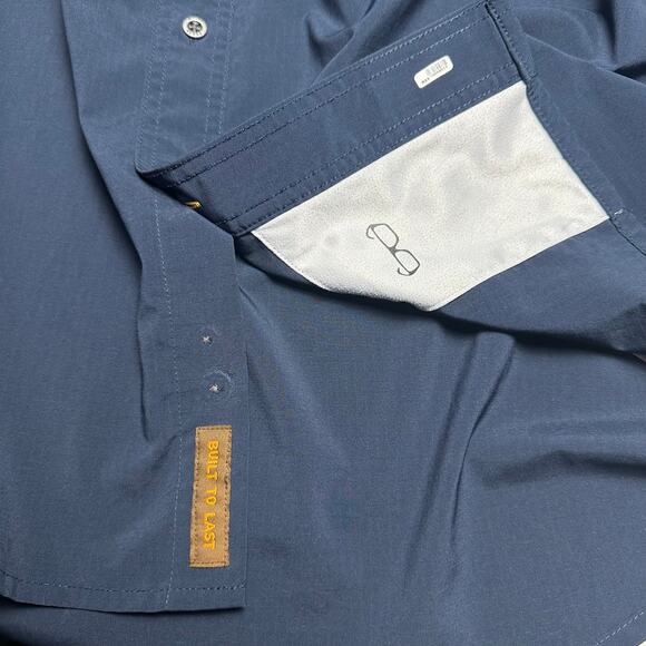 Ariat | Men | Rebar Made Tough Navy Vented SS Button Up Work Shirt | Size XXL - Picture 11 of 14